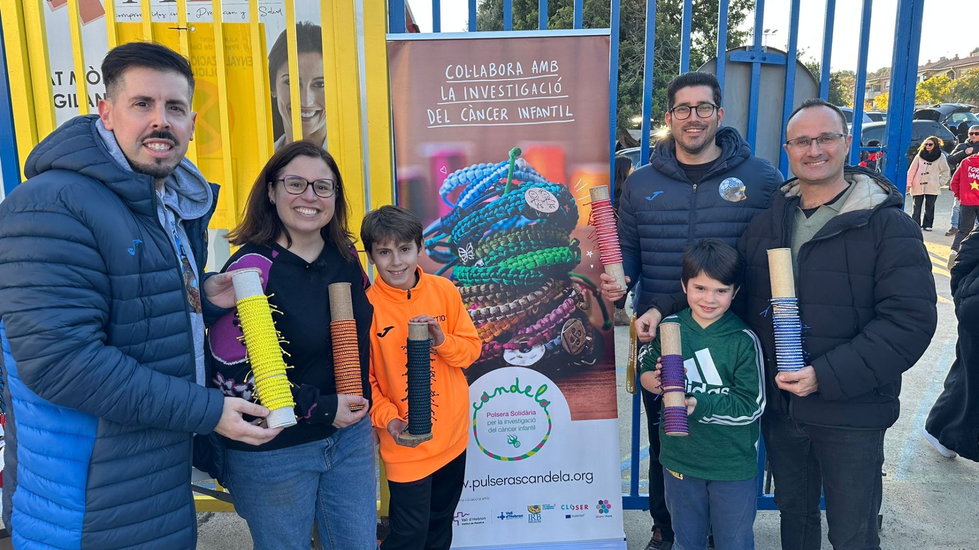 La organización de la International Carnaval Cup, junto a la Familia Gasque, en Premià de Dalt